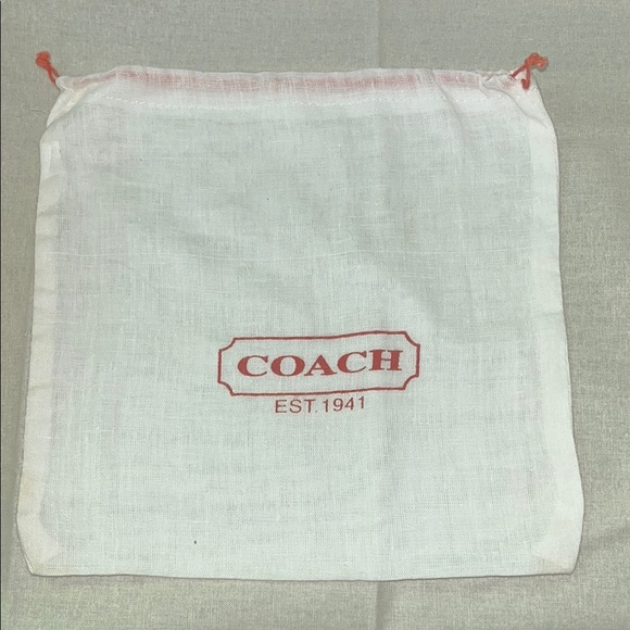 Coach Style White Dust Bag - Picture 1 of 7